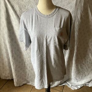 Carhartt Men's Light Gray Short Sleeve Tee